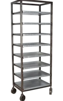 + Brotwagen - Regal mit 8 abnehmbaren Tabletts