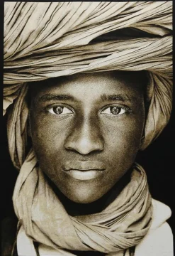 + Gobelin Bild - Kaang Haiuri - Sepia ca. 75x125 cm gerahmt