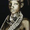 + Gobelin Bild - Nyame Ruwa - Sepia ca. 125 x 195 cm gerahmt