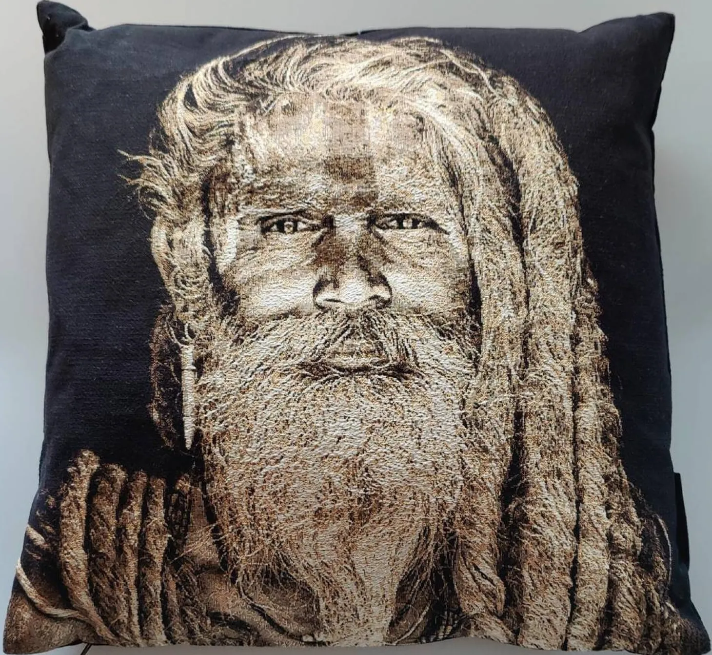 + Gobelinkissen Gangadas Baba, sepia 45x45 cm