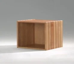 + Halbe Stapelbox - Buche (Halbehöhe)