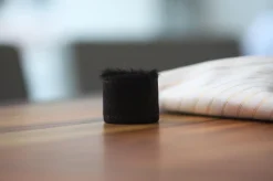 + Serviettenring - Ziegenfell schwarz