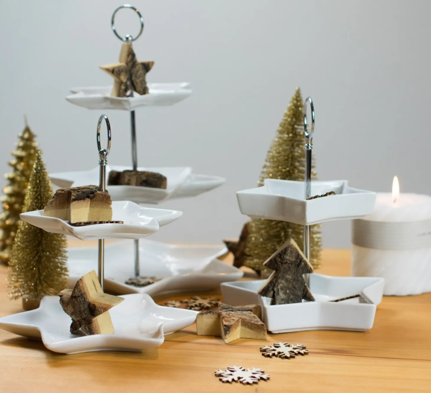 + Sternetagere tief Weiß 2-stufig