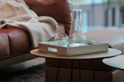 + Tablett rechteckig silber 32 x 27 cm