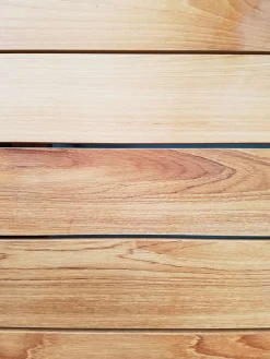 + Tisch Paros 160x90cm weiss/Teakholz