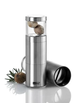 Ad Hoc Geschenkset Muskatmühle MUSKATINO mit 3 edlen Muskatnüssen