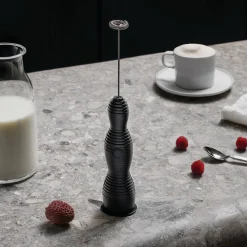 Alessi Pulcina - Milchschäumer, schwarz
