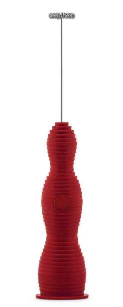Alessi Pulcina - Milchschäumer, rot