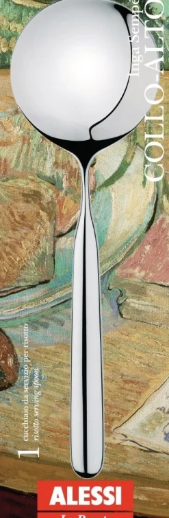 Alessi Risottoservierlöffel aus Edelstahl