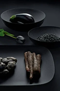 Alessi Tablett schwarz Moire 45*34 cm schwarz