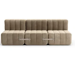 AMBIVALENZ Curt Modulsofa mit Lehne Barcelona Gelb