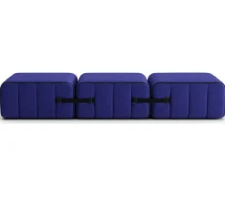 AMBIVALENZ Curt Sofaset JET Blau