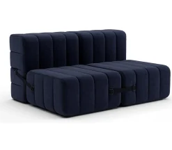 AMBIVALENZ Curt Zweisitzer Modulsofa DAMA Dunkelblau