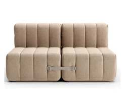 AMBIVALENZ Curt Zweisitzer Modulsofa DAMA Dunkelblau