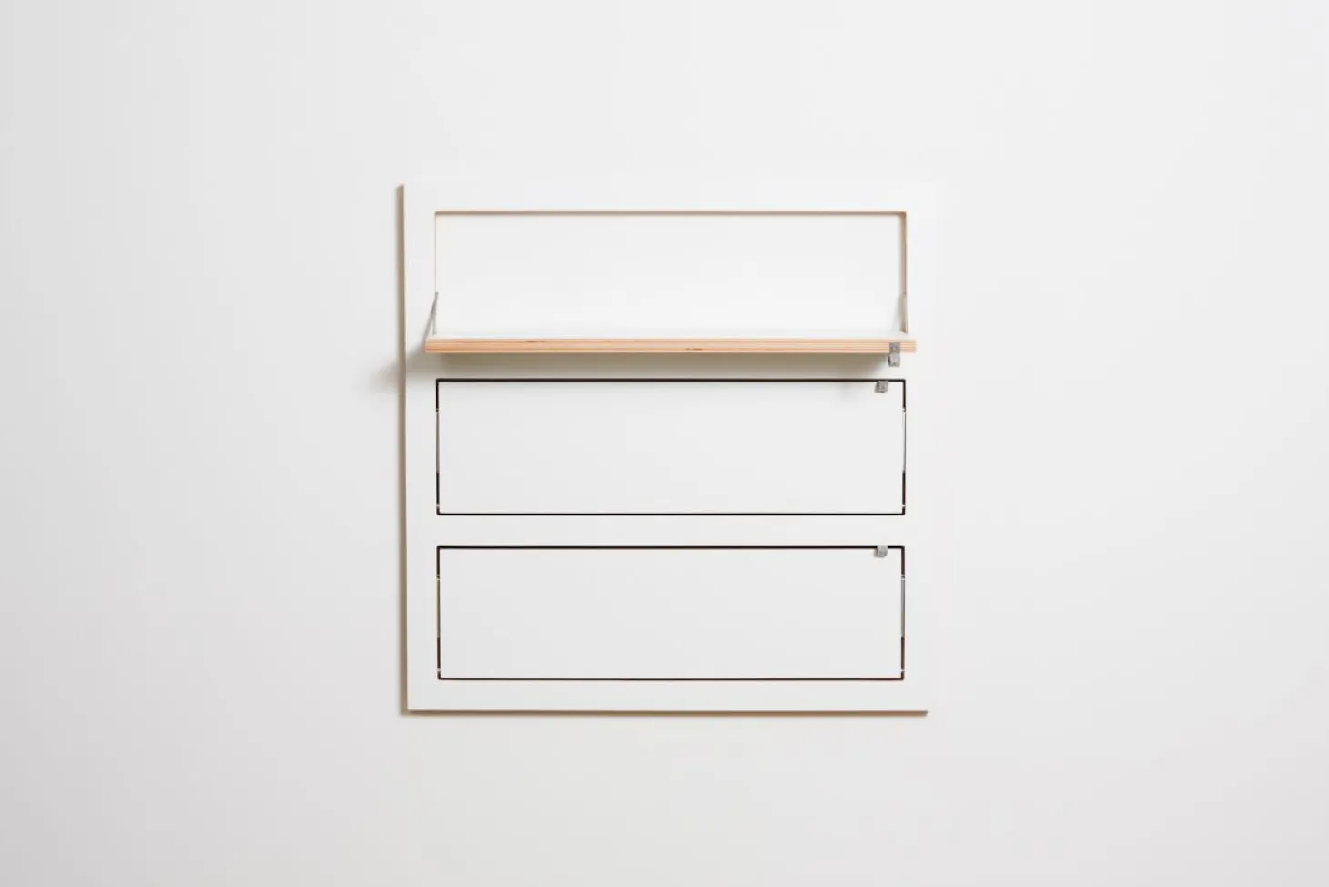 AMBIVALENZ Fläpps Regal 80x80 (3 Flächen) Weiß