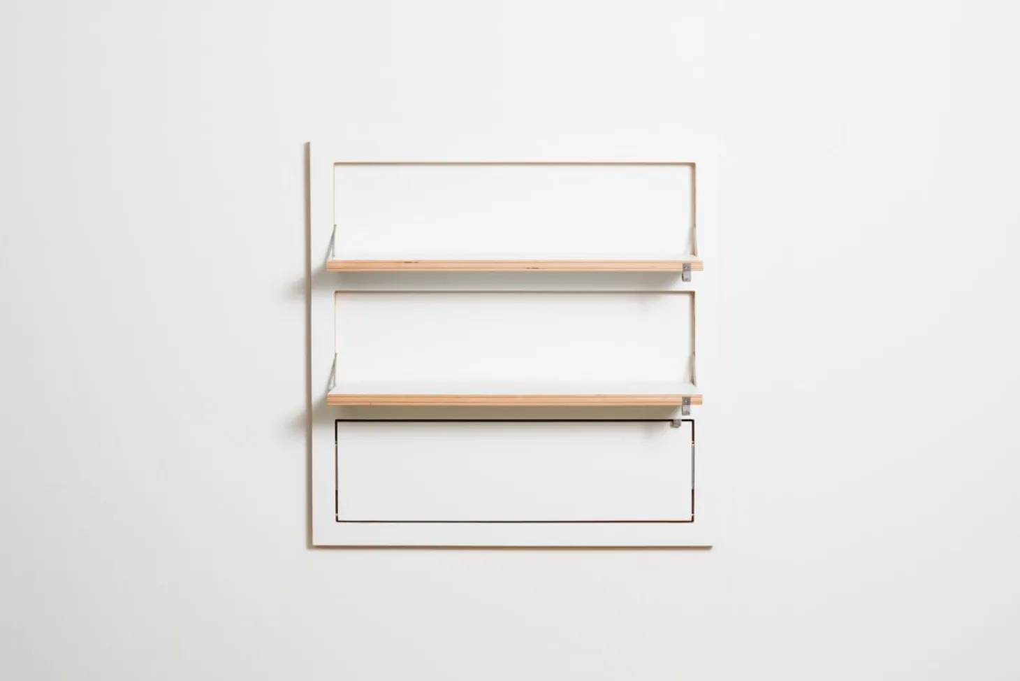 AMBIVALENZ Fläpps Regal 80x80 (3 Flächen) Weiß