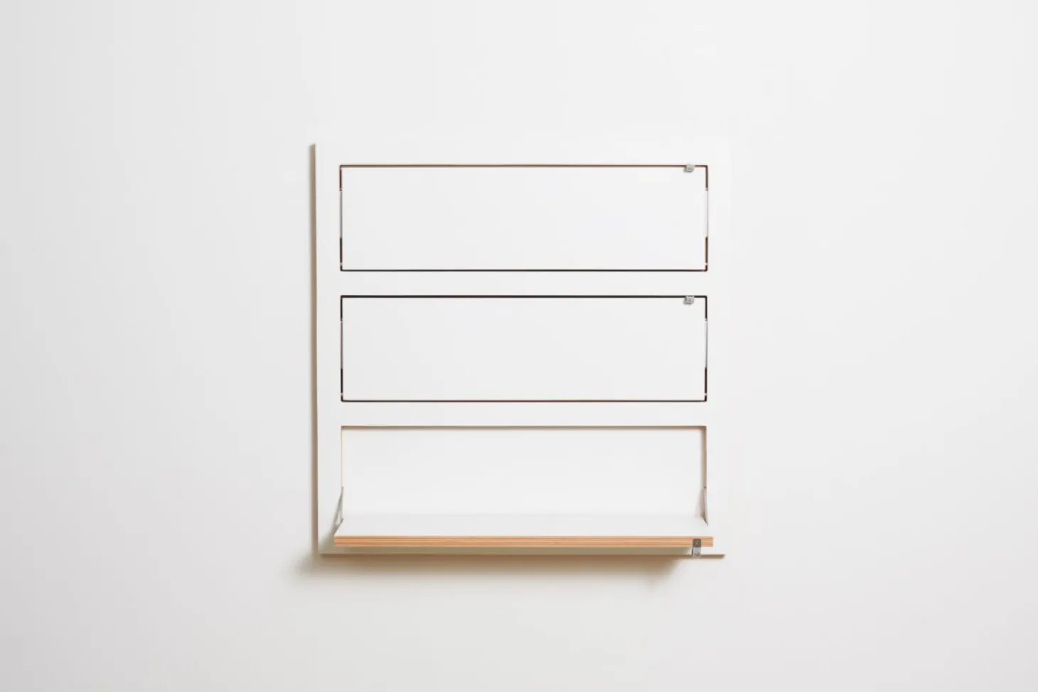 AMBIVALENZ Fläpps Regal 80x80 (3 Flächen) Weiß