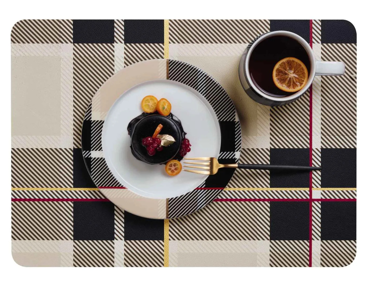 ASA Selection Tischset - Tartan rot