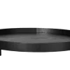 ASA Selection Wood rundes Tablett auf Fuß, schwarz