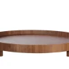 ASA Selection Wood rundes Tablett auf Fuß, Nussbaum