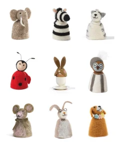 BADEN Eierwärmer aus Filz Hasenkopf mit Brille