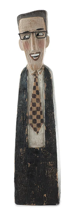 BADEN Herr mit brauner Kravatte 40cm