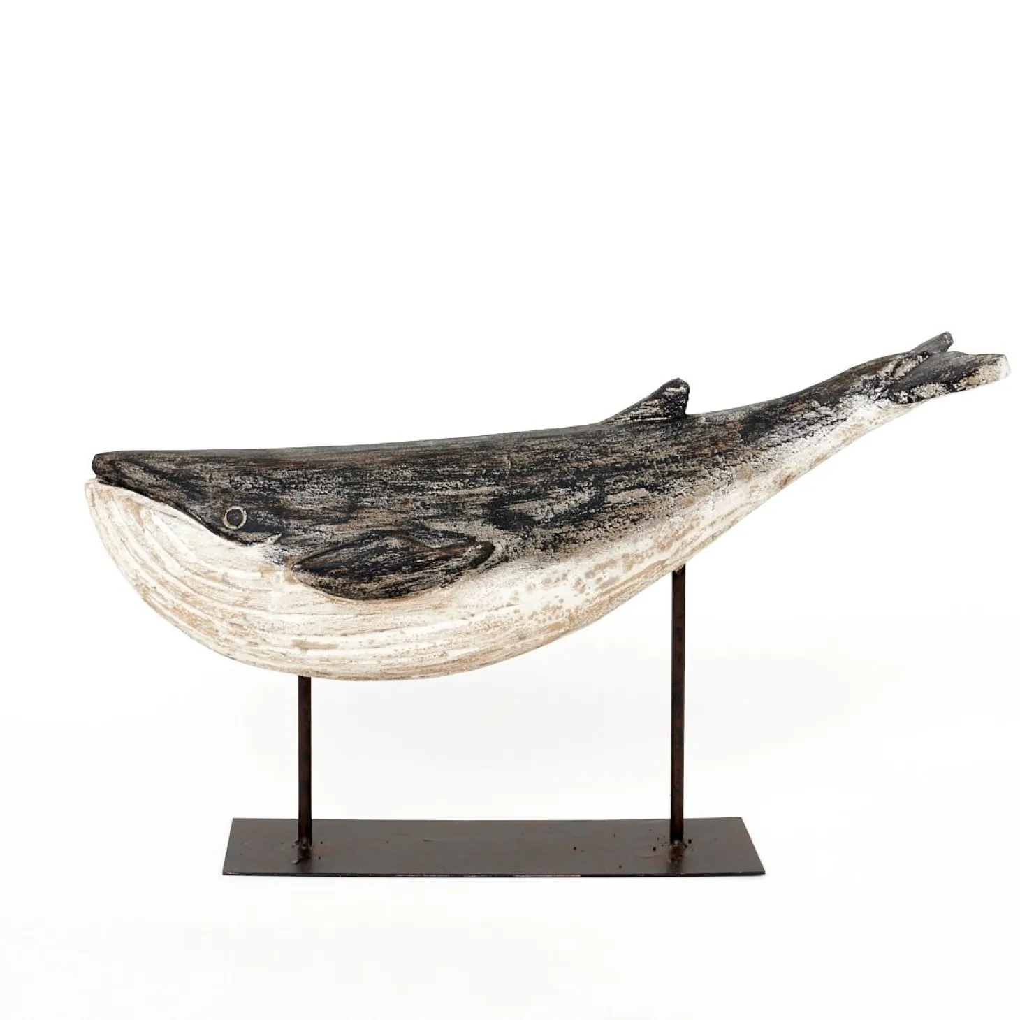 Batela Gealterter Deko - Wal mit Basis