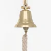 Batela Glocke mit Seilklöppel aus Messing, ⌀ 15cm