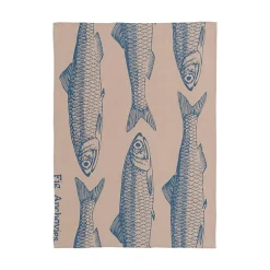 Batela Küchenhandtuch maritime Muster Sardellen