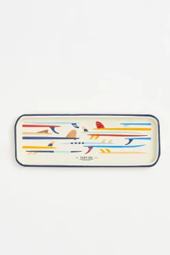 Batela Surfbrett Serviertablett aus Metall