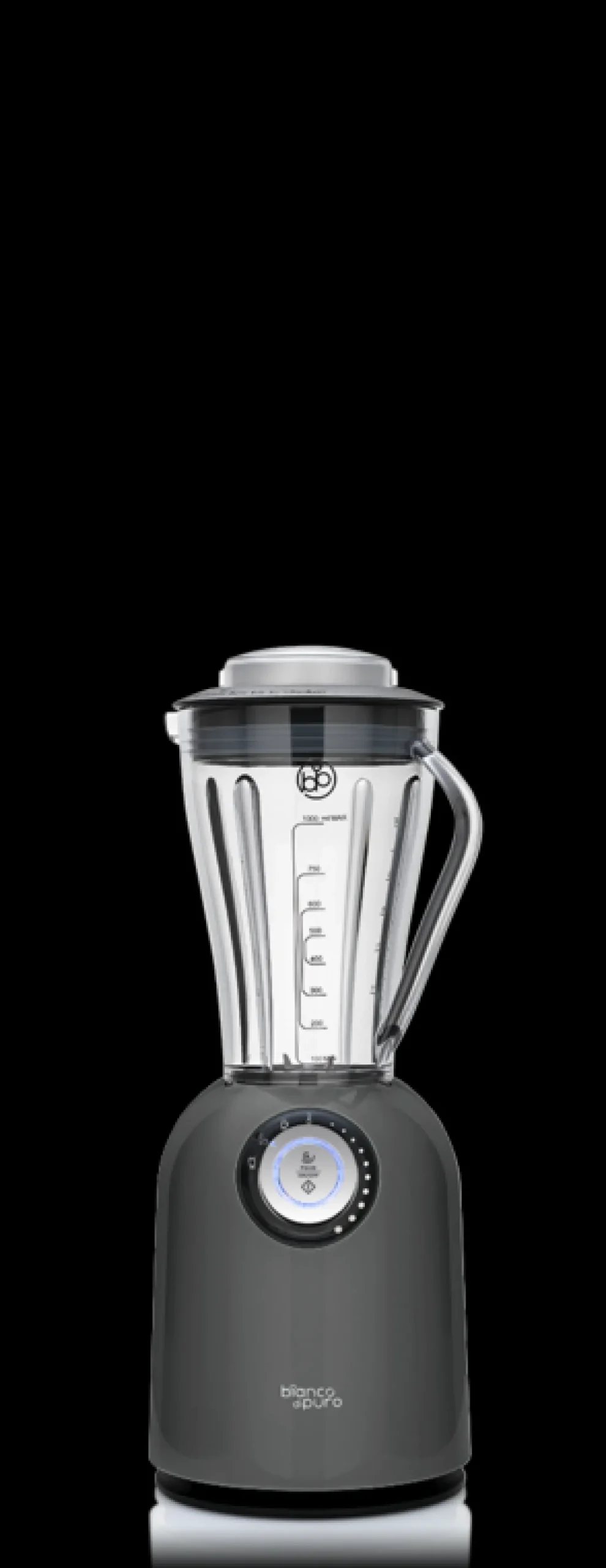 bianco di puro Hochleistungsmixer Attivo Metallic Grau