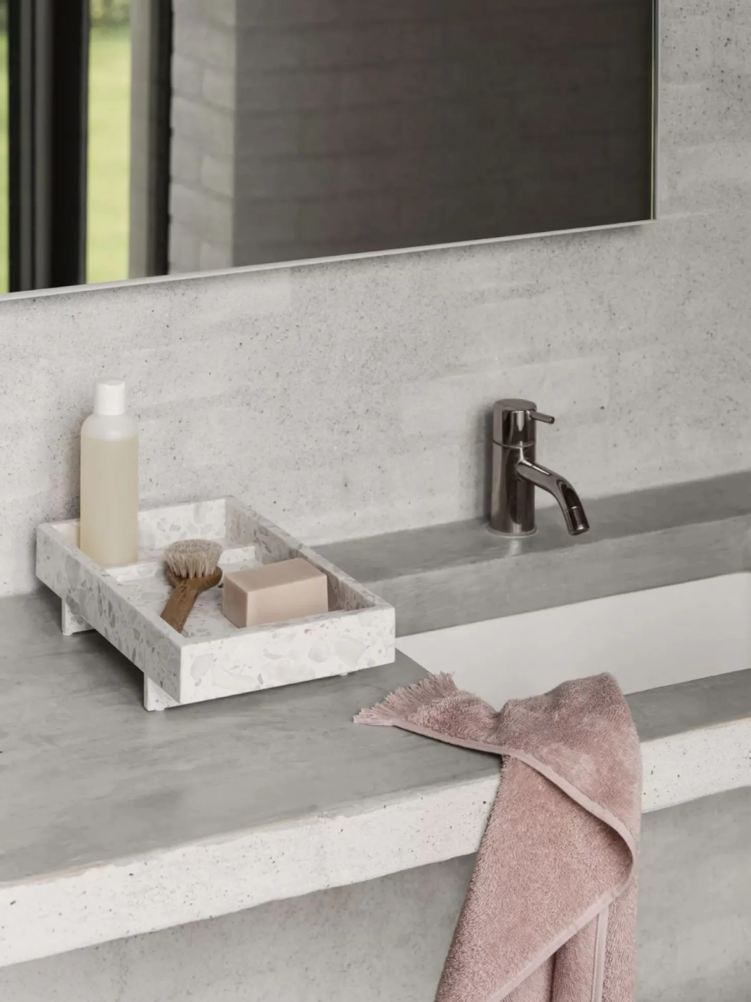 Blomus Abento Marmor Tablett Nimbus Cloud