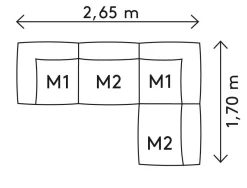 Blomus GROW Outdoor Lounge - Kombination A Coal