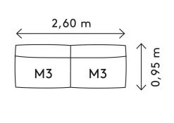 Blomus GROW Outdoor Lounge - Kombination G Coal