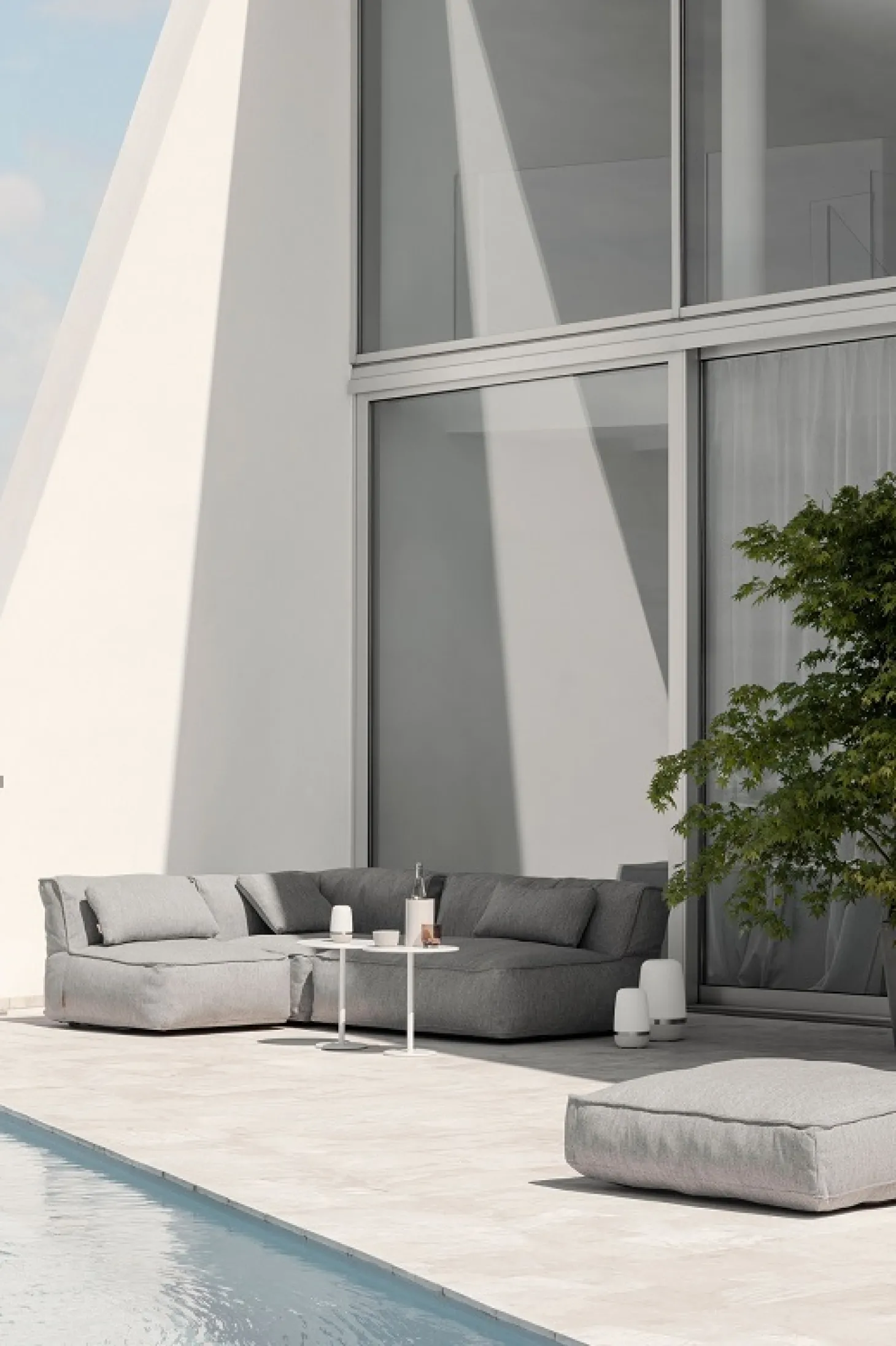 Blomus GROW Outdoor Lounge Modul 1 - Ecksitzer Cloud