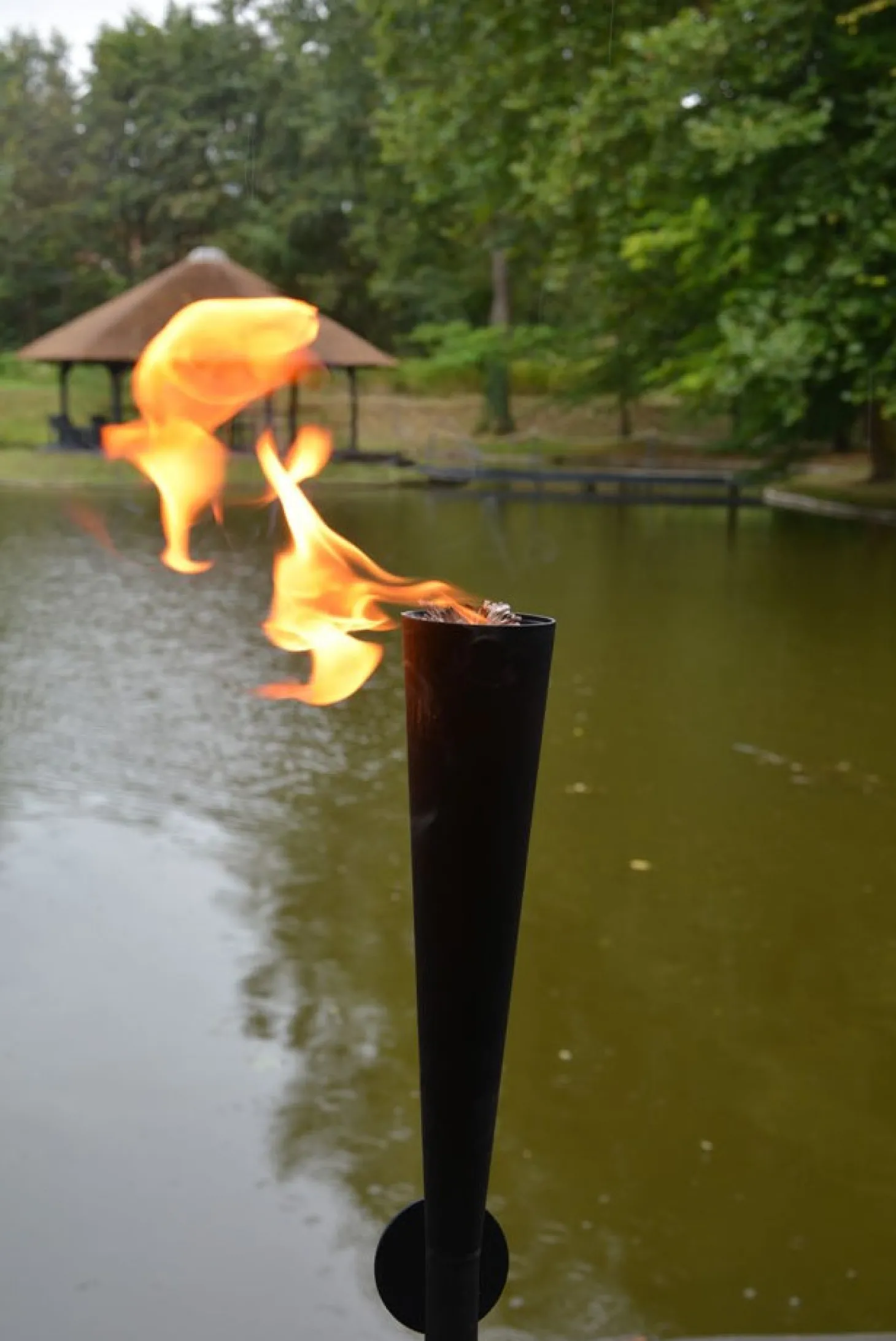 Cacoon OIL Lamp Vista Torch black H. 140cm