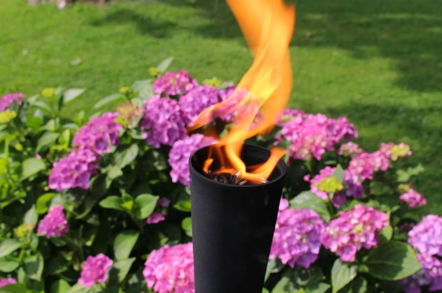 Cacoon OIL Lamp Vista Torch black H. 140cm