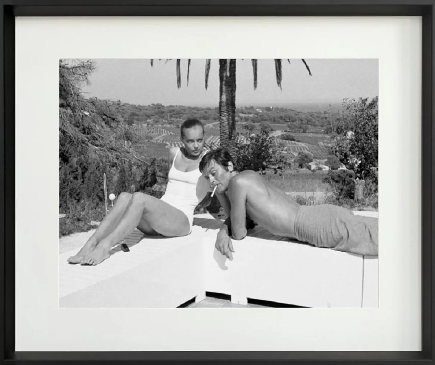 Cadr Aven Eingerahmtes Bild Prestige - La Piscine 50*60 cm weiß