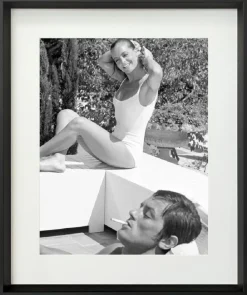 Cadr Aven Foto im Bilderrahmen Prestige - La Piscine 50*60 cm weiß