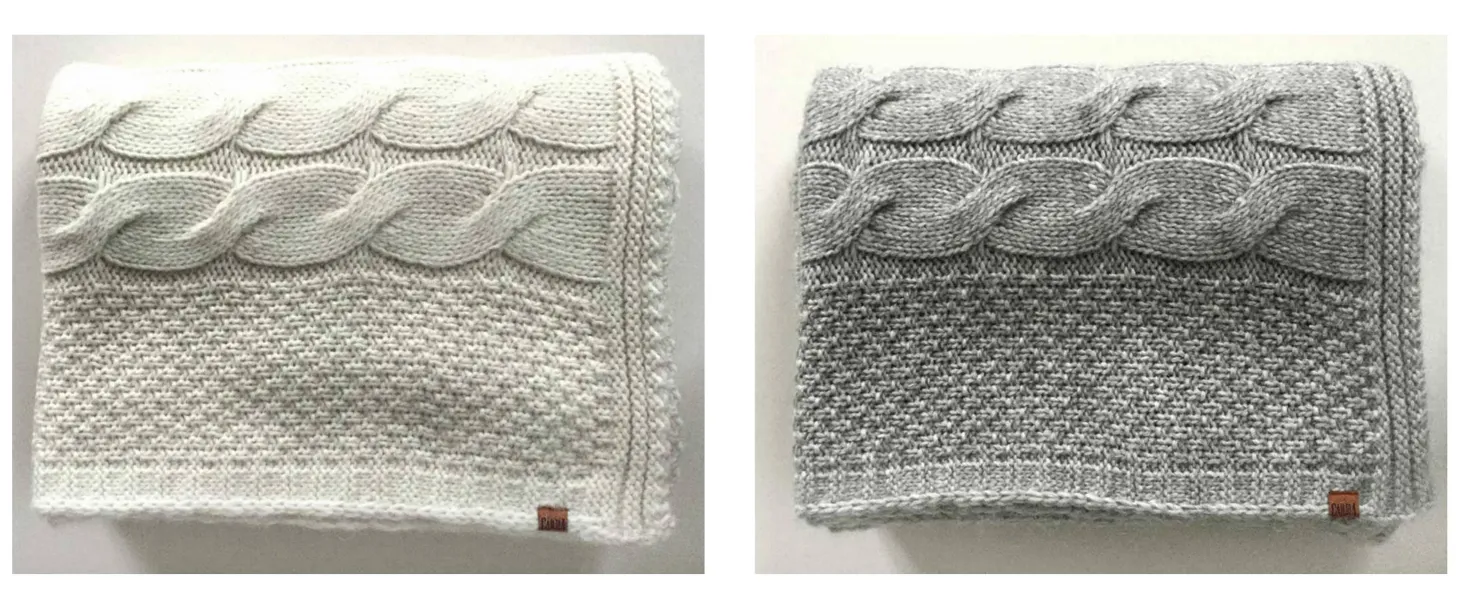 Carma Strickplaid Siena off white