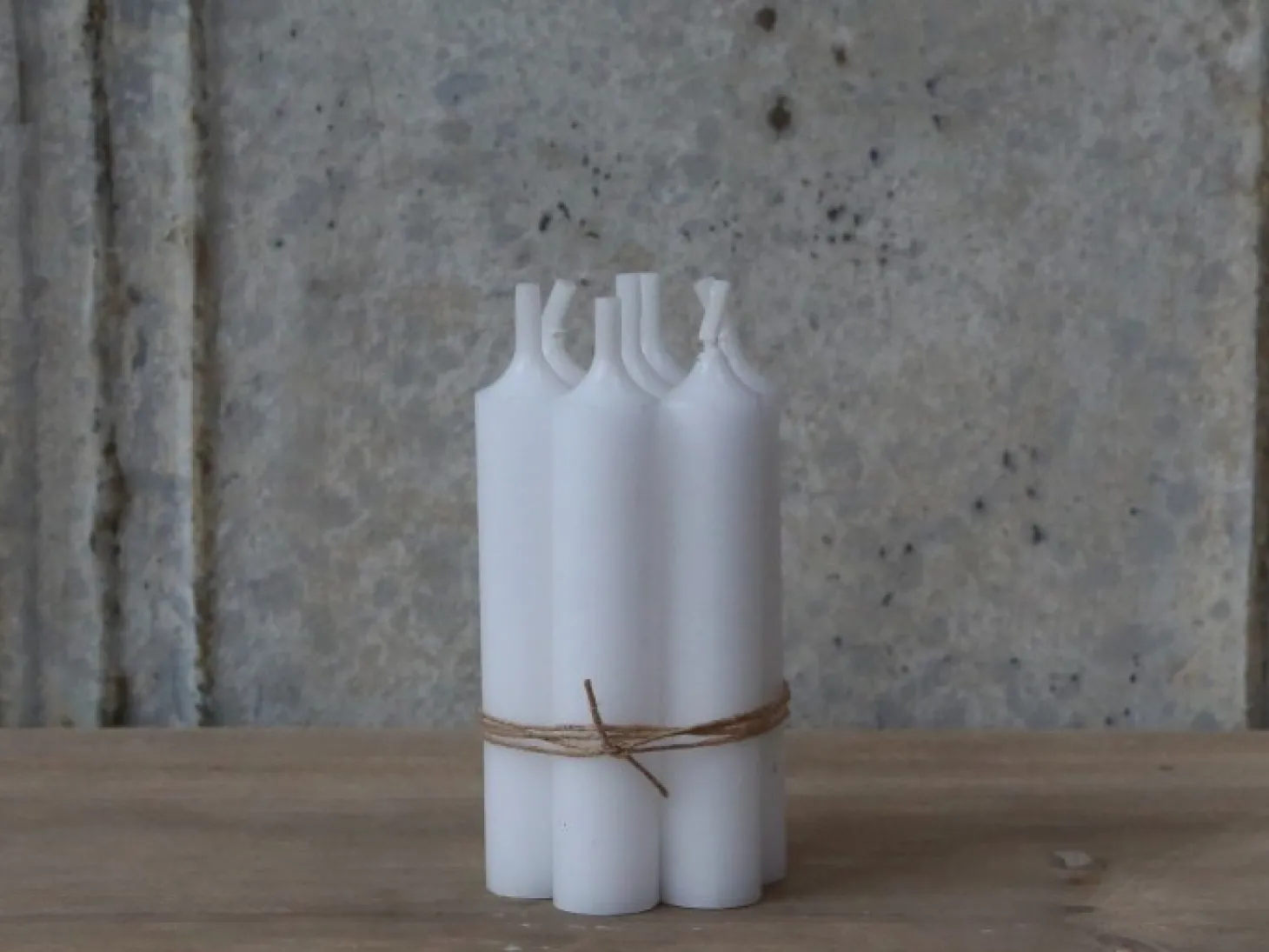 Chic Antique Mini Stabkerze H. 11 cm weiß