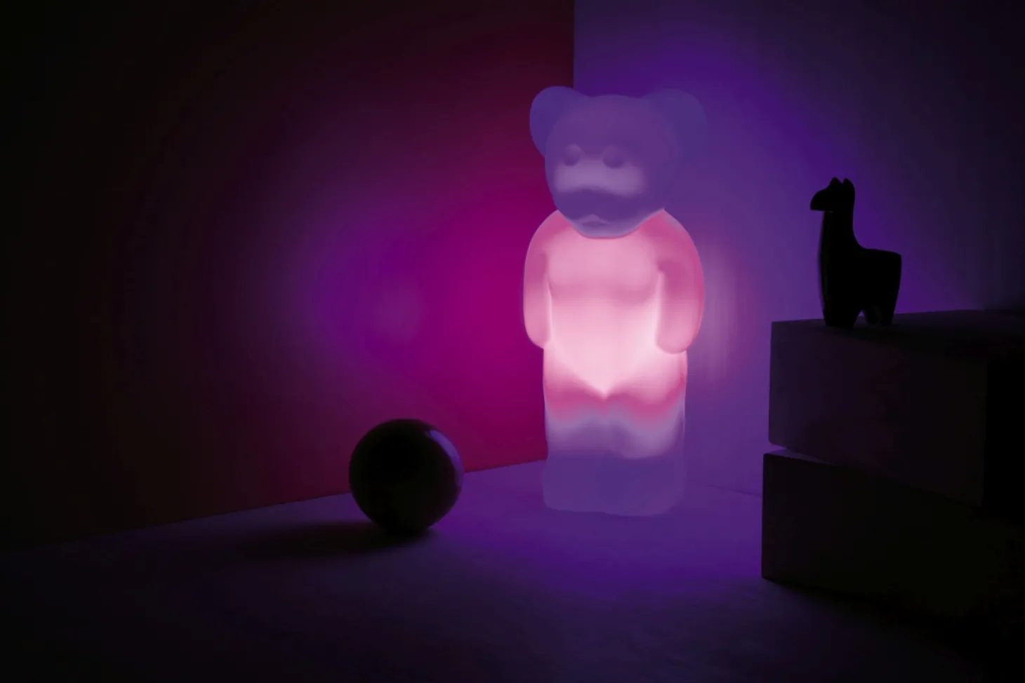 Depot4Design LUMIBÄR Dekoleuchte weiß mit LED