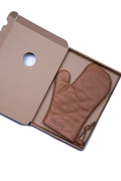 Dutchdesignbells BV Vintage Leder Grillhandschuh Cognac