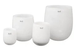 Dutz - Collection Vase - Barrel H24 cm; Ø18 cm, white