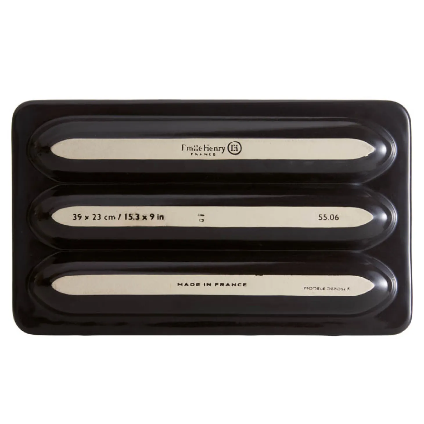 Emile Henry Baguette Backform, Schwarz
