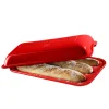 Emile Henry Baguette Backform, Rot