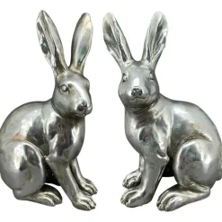 Exner Deko Osterhase Argent, silber rechts
