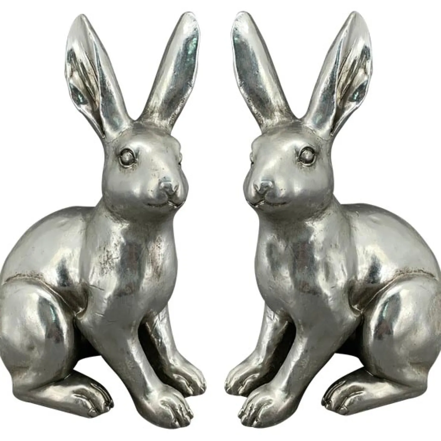 Exner Silberner Osterhase Argent, links