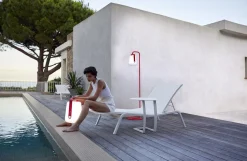 Fermob Alizé Beistelltisch versetzt Ø48 cm Abyssblau