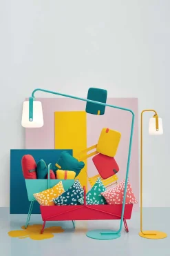 Fermob Balad Fuß für LED Lampe zum einstecken Acapulcoblau